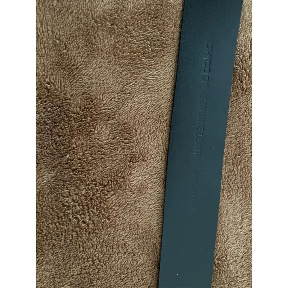 Chico's Black Leather Brown Hardware Women's Small Belt